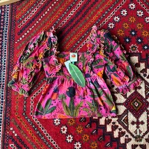 FARM Rio  Leopards Blouse NWT XS Beautiful !